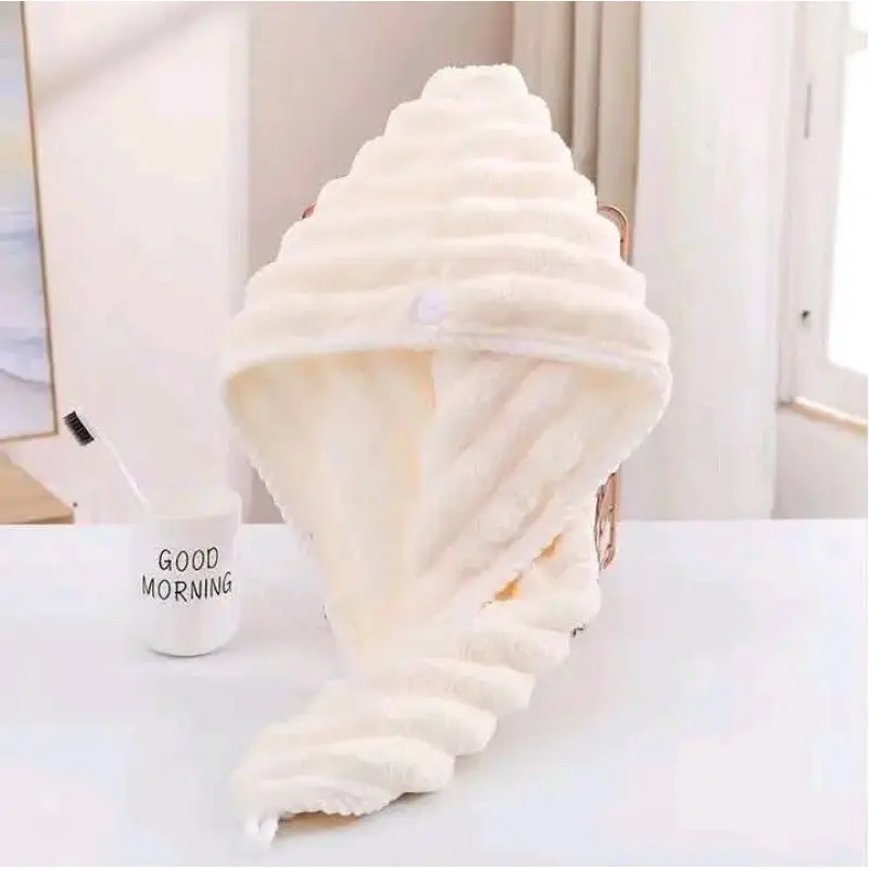 ( ১ পিছ ) China Microfiber Hair Towel - Creem কালার