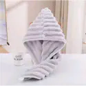 ( ১ পিছ ) China Microfiber Hair Towel - Ash কালার
