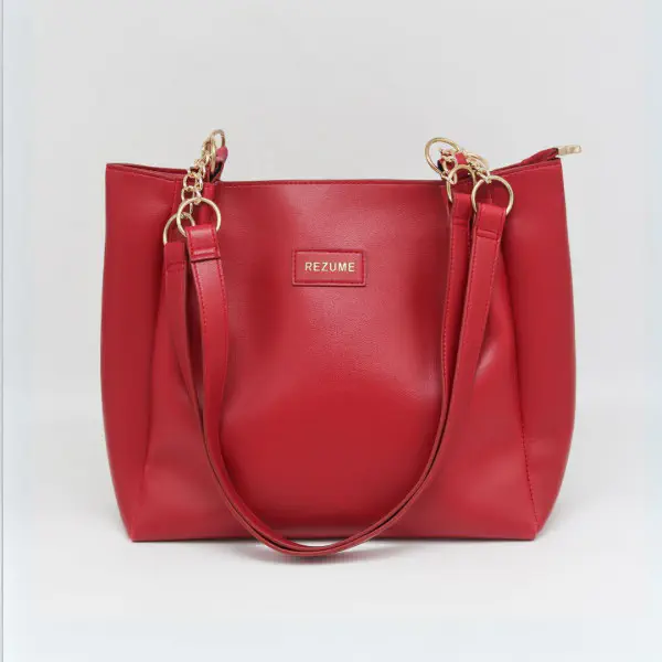 Premium Quality Women PU Leather Handbag  (Red)