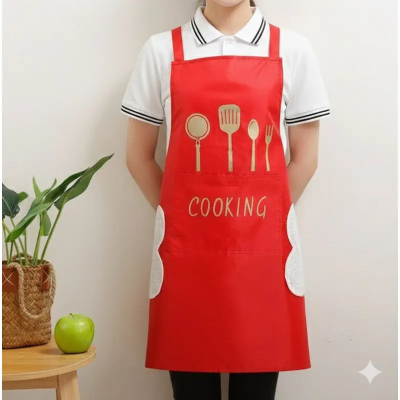 CHINA COOKING APRON (RED) 