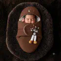 1 পিচ প্রিমিয়াম কোয়ালিটি Baby Blanket (Coffee color)