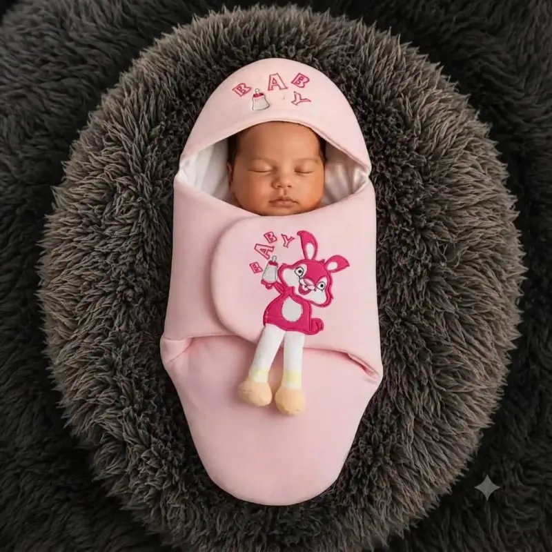 1 পিচ প্রিমিয়াম কোয়ালিটি Baby Blanket (Baby pink)