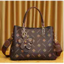 Crossbody Stylish Fanshinuo leather shoulder & hand bag K8 (Coffee)