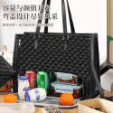 Office - Travel Tote Bag with Lunch Compartment Laptop Bag (Black)