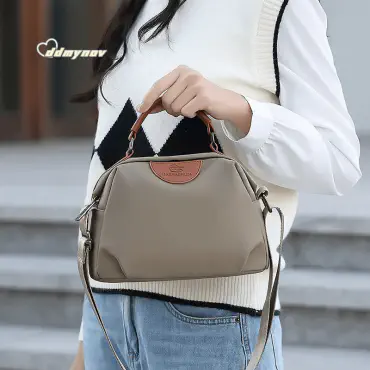 Retro Design New Ladies Portable Bag (Grey)