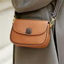 PU Leather Women Fashion Crossbody Handbags ( Brown Color)