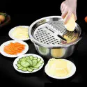 3 IN 1 VEGETABLE CUTTER WITH DRAIN BASKET।  ( 1 Set ) { ফ্রি ডেলিভারি }