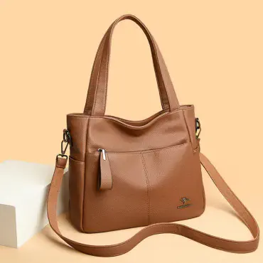 Ladies Elegant Shoulder & Crossbody Bag (Brown)