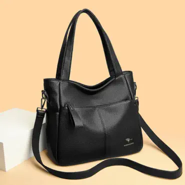 Ladies Elegant Shoulder & Crossbody Bag (Black)