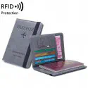 Business Passport Covers Holder Wallet Case (Ash)