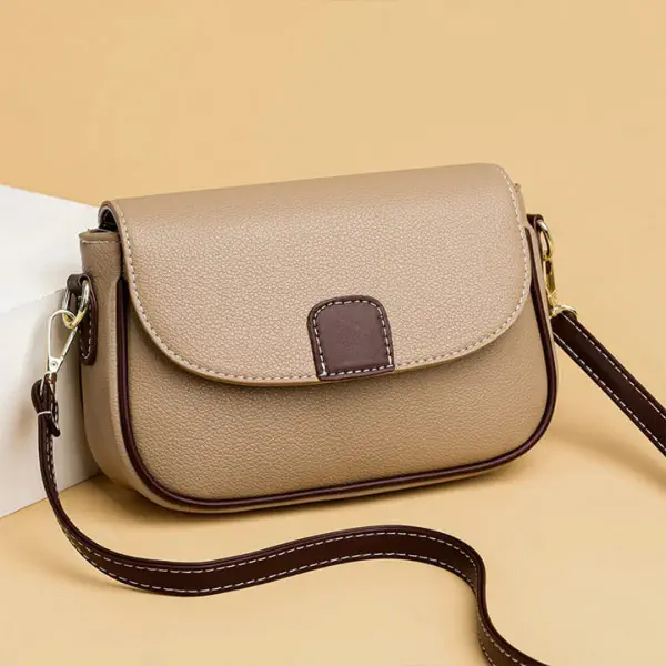 PU Leather Handbags Women Fashion Crossbody Bags(Off-White)