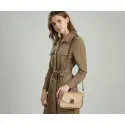 PU Leather Handbags Women Fashion Crossbody Bags(Off-White)