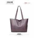 PU Leather Tote Bag (purple)