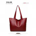 PU Leather Tote Bag (Meroon)