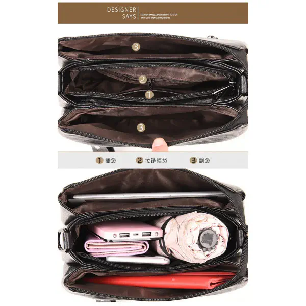 Vintage Fashion Bag ( Brown  )