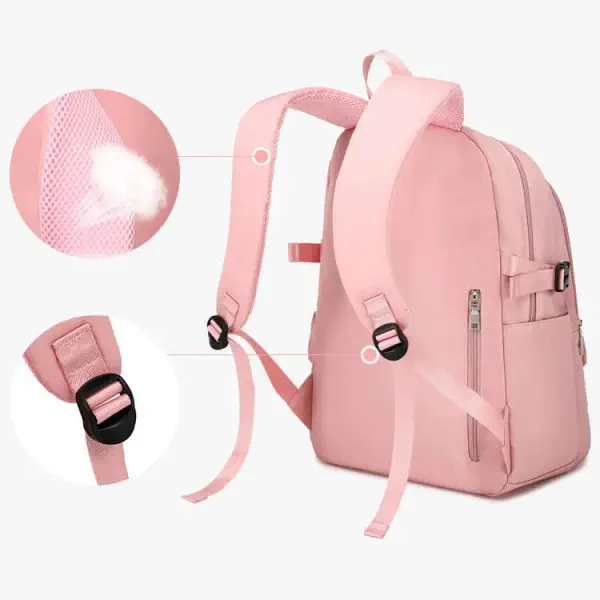 New Academy Style School Bag Book Bag Lightweight College Student Backpack(black) Code : 242