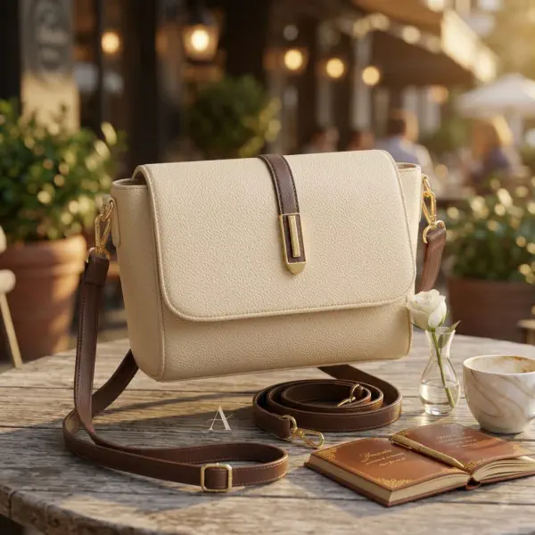  Genuine Soft Leather Handbag for Color (off-white) Code : 70