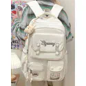  Trendy Korean Design  School bag class 1-8 { cream } 3