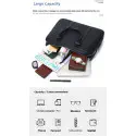 High capacity Men's Shoulder Bag (১২"/১৬") কালো কালার।