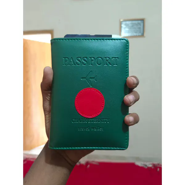 Business Passport Covers Holder Wallet Case (Black)