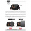 PU Leather Handbags Women Fashion Crossbody Bags(Black)