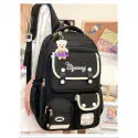  Trendy Korean Design  School bag class 1-8{Black}