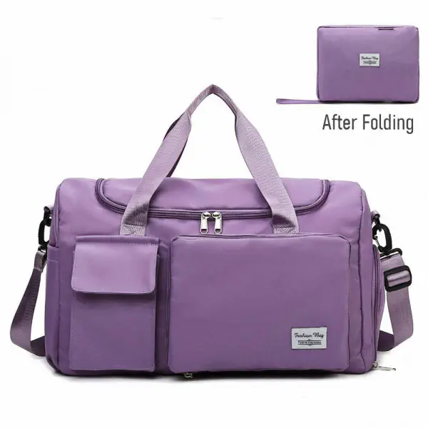 Fashionable Large Capacity Travel & Gym Bag (Purple colour) Code : 185