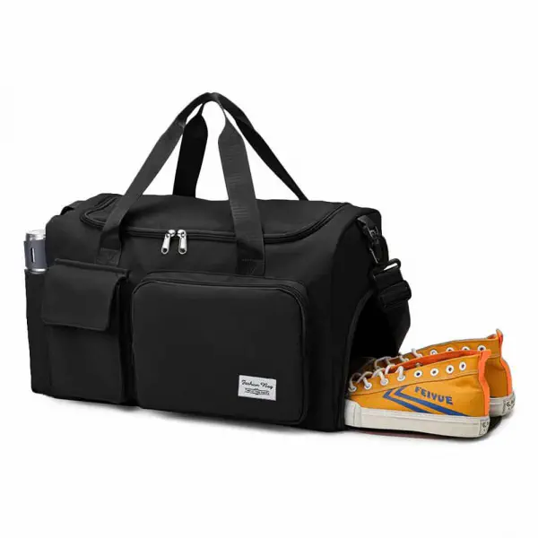 Fashionable Large Capacity Travel & Gym Bag  (Black colour)Code : 185