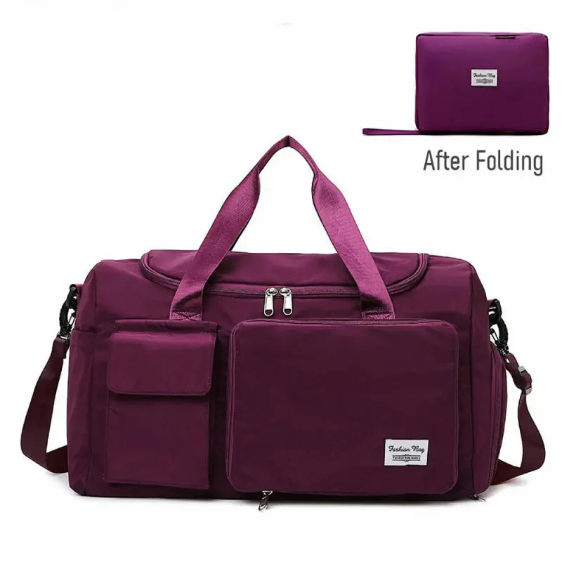 Fashionable Large Capacity Travel & Gym Bag(Maroon colour)Code : 185