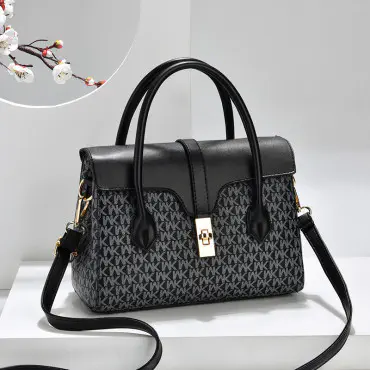  Newest High Quality MK Design American Bag Luxury Women's Handbags (Black)