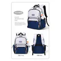 Middle School, High School, and College Students' Schoolbags Stain-Resistant Backpacks (Blue)
