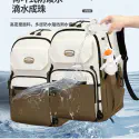 Middle School, High School, and College Students' Schoolbags Stain-Resistant Backpacks( Brown)