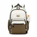 Middle School, High School, and College Students' Schoolbags Stain-Resistant Backpacks( Brown)