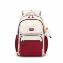 Middle School, High School, and College Students' Schoolbags Stain-Resistant Backpacks (meroon)