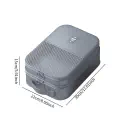  Waterproof Shoe Bags for Travel Bag for Packing Portable Shoe Cubes (Grey)