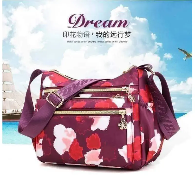 women korean crossbody bag ( red)