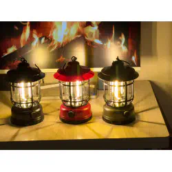 Electric Rechargeable Haricane Lamp(৩ টা কালারের যে কোনো ১ টা পাবেন)