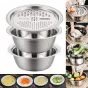 Vegetable Cutter 3in1 SS 