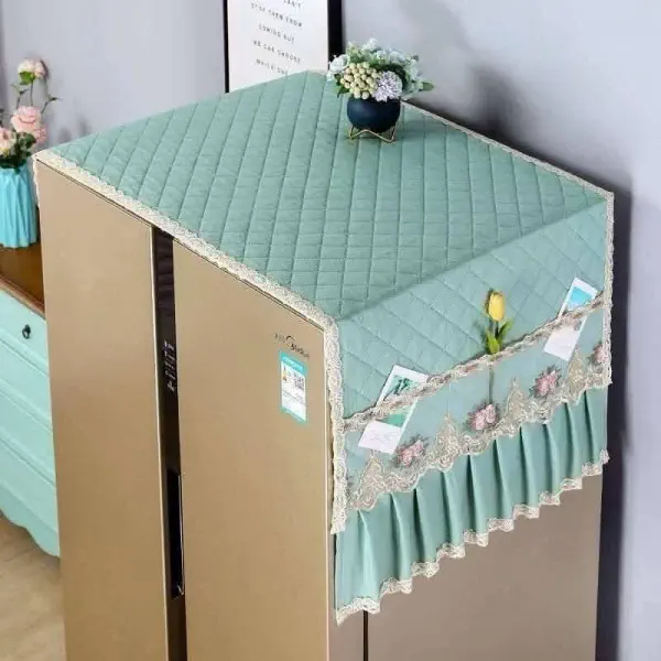 High Quality Luxury Fridge Cover (Light Green)