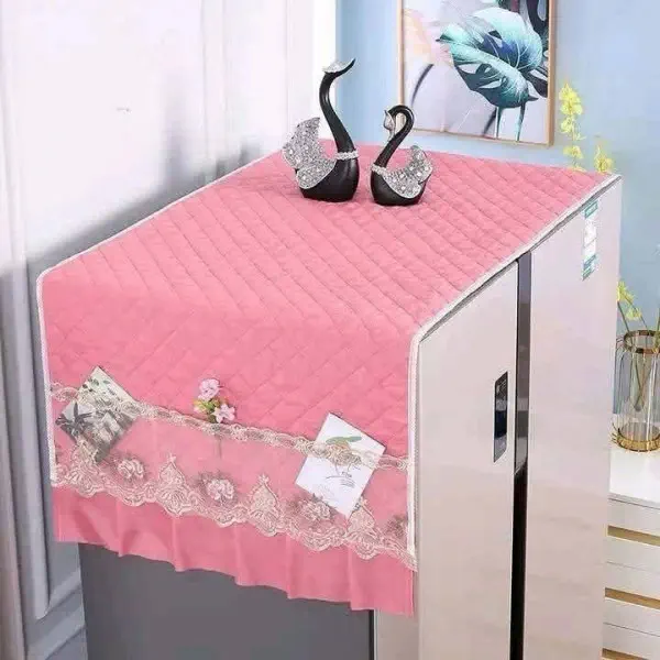 High Quality Luxury Fridge Cover (Cream)