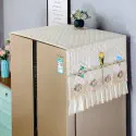 High Quality Luxury Fridge Cover (Cream)