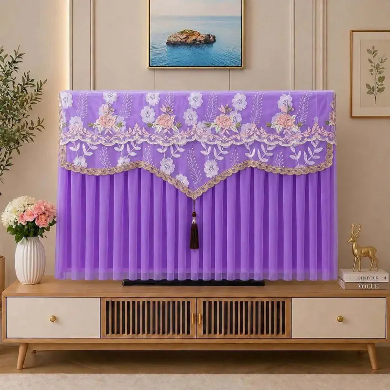 Luxury High Quality TV Cover (Purple)