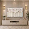 Luxury High Quality TV Cover (Beige)