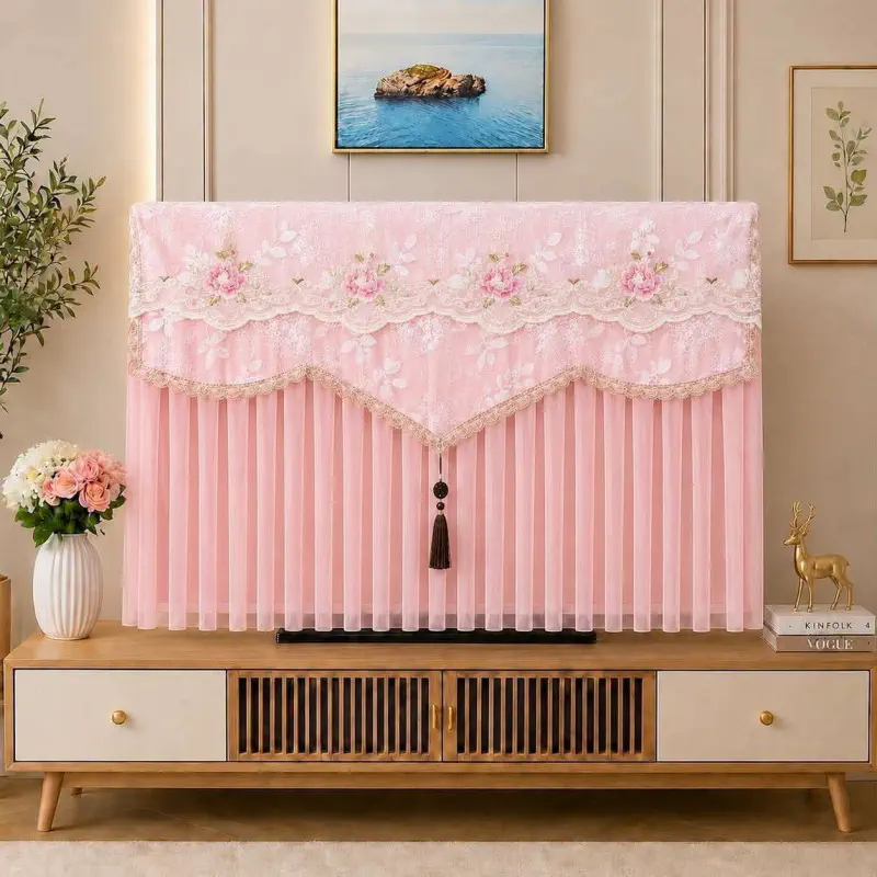 Luxury High Quality TV Cover (Pink)