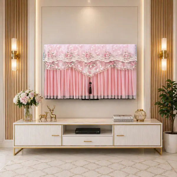 Luxury High Quality TV Cover (Pink)