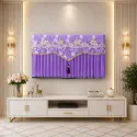 Luxury High Quality TV Cover (Purple)