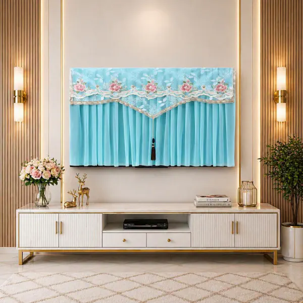 Luxury High Quality TV Cover (Blue)