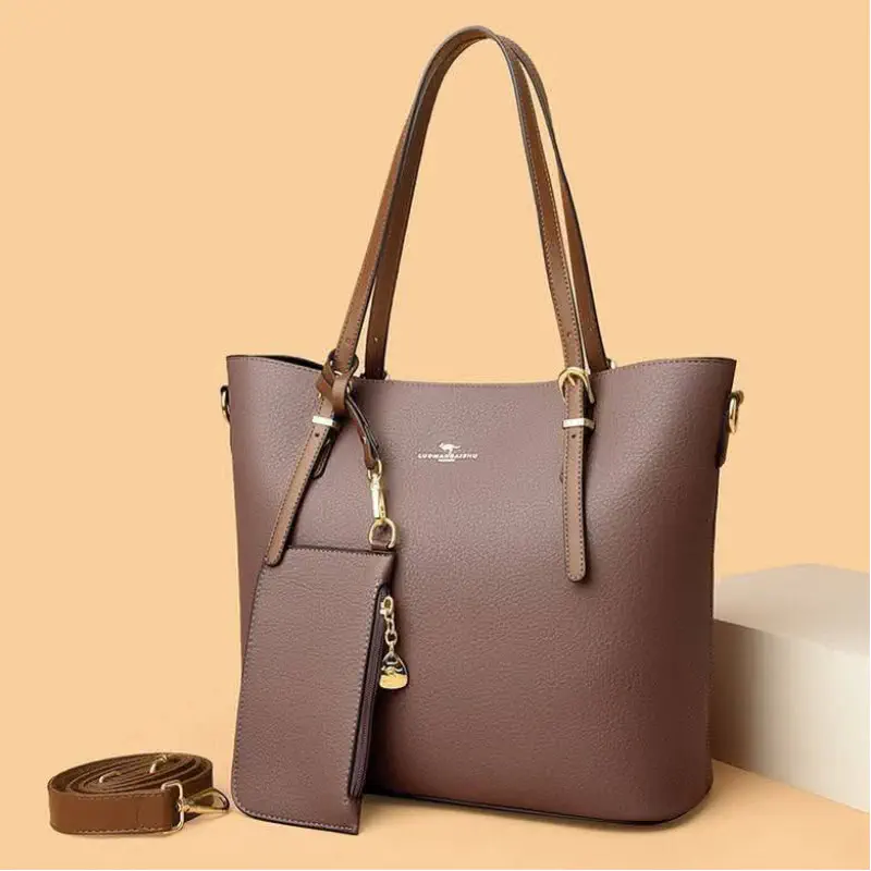 2 Pcs Combo Large Capacity Shoulder Bag (Purple)