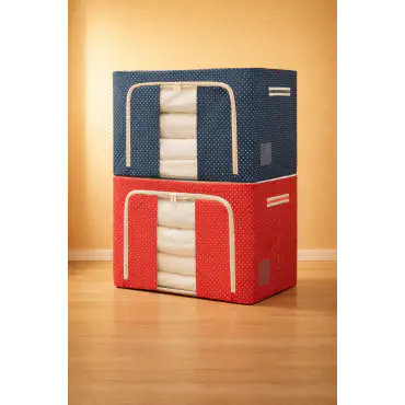 Blanket, Cloth & Comfort Storage Box (2 Pieces)