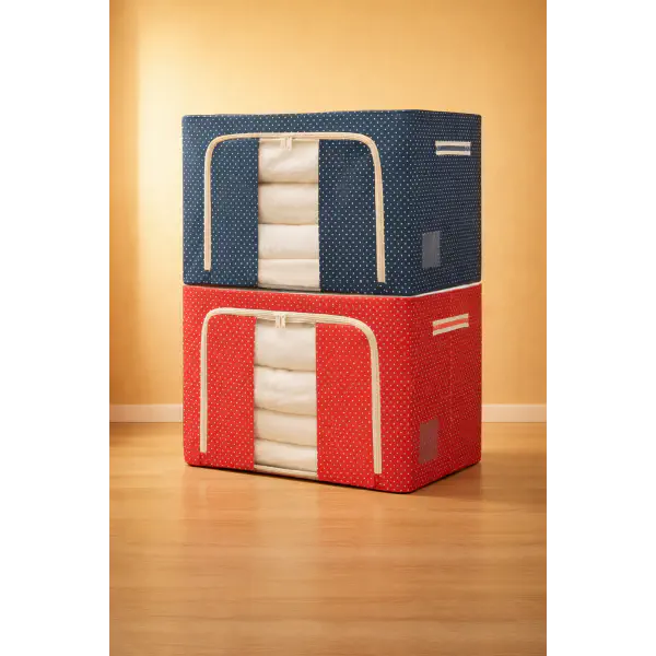 Blanket, Cloth & Comfort Storage Box (2 Pieces)